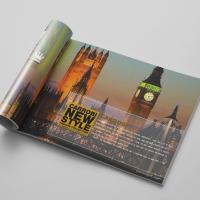 横版胶装画册